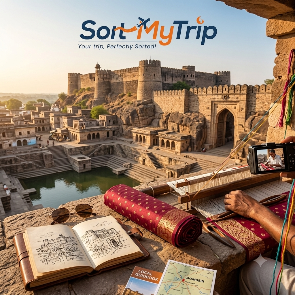 Chanderi Travel Guide: Exploring Forts, Stepwells, and the Art of Chanderi Sarees